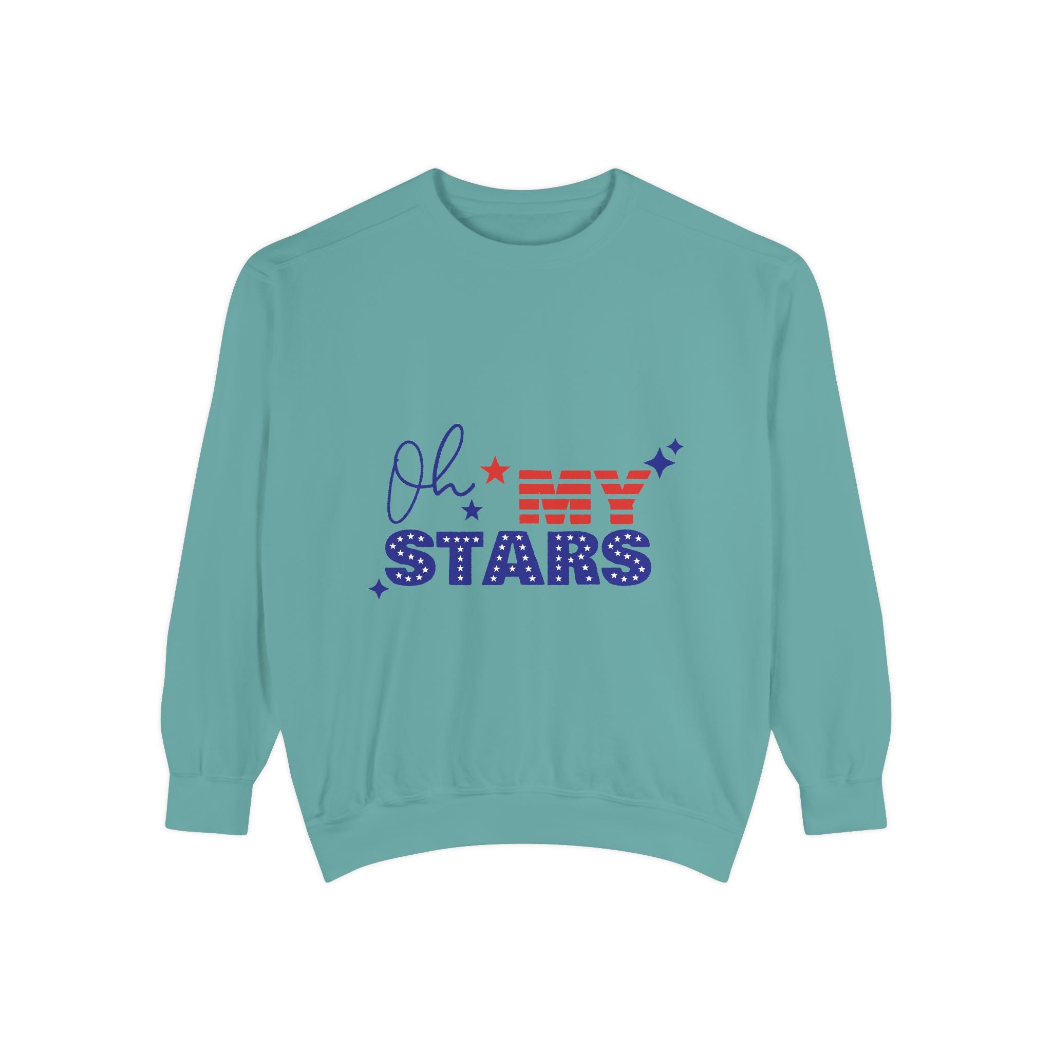 Oh My Stars Sweatshirt Patriotic USA Flag Graphic