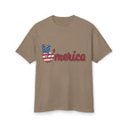 'Merica Peace Sign Tee Retro Patriotic America Graphic T-Shirt