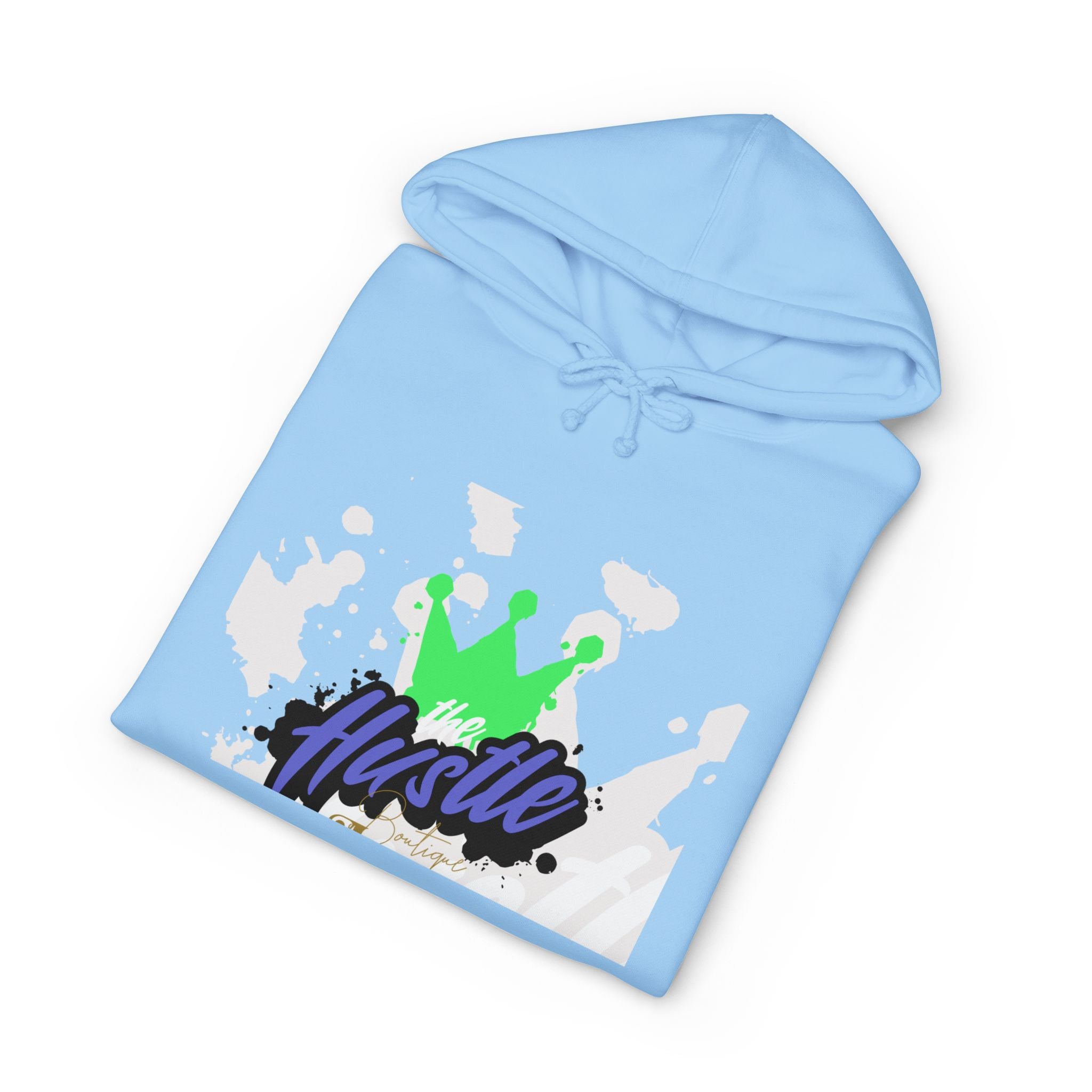 Hustle Crown Hoodie — Winged Cross Graphic Pullover