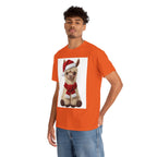 Christmas Alpaca T‑Shirt – Cute Santa Scarf Llama Holiday Tee