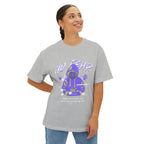 Graphic Tee — Purple Hooded Figure Streetwear T‑Shirt
