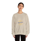 Thank You Crewneck Sweatshirt Retro Sunburst Gratitude Pullover