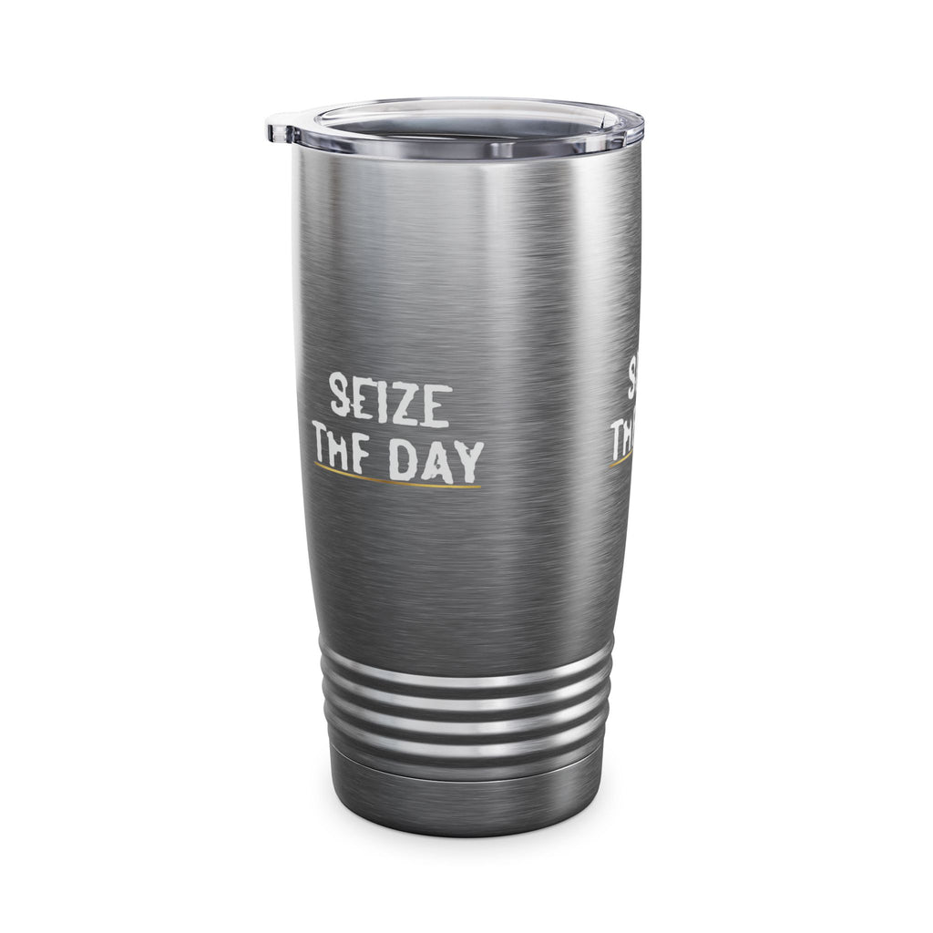 Seize The Day 20oz Stainless Tumbler Insulated Travel Cup