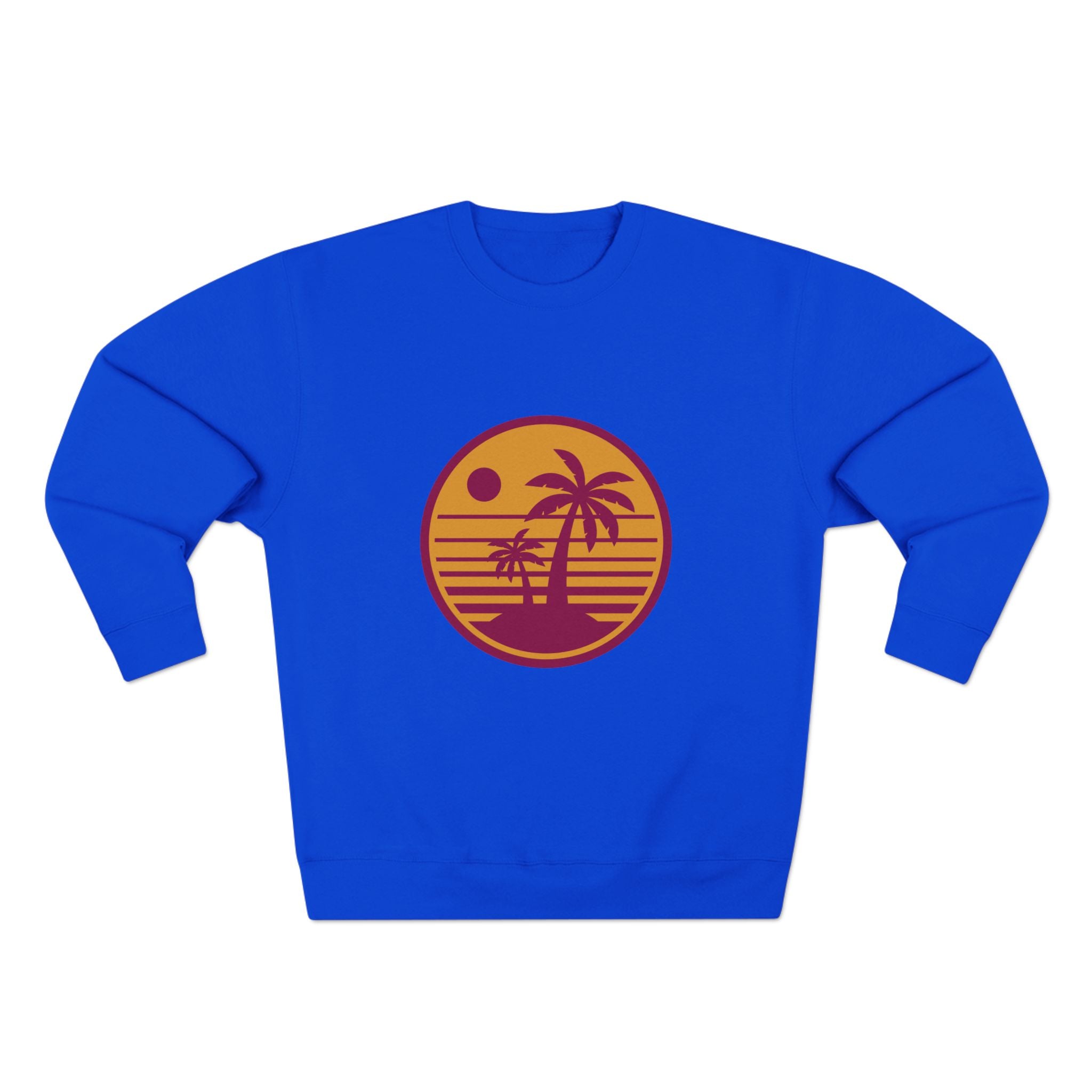 Retro Palm Sunset Crewneck Sweatshirt