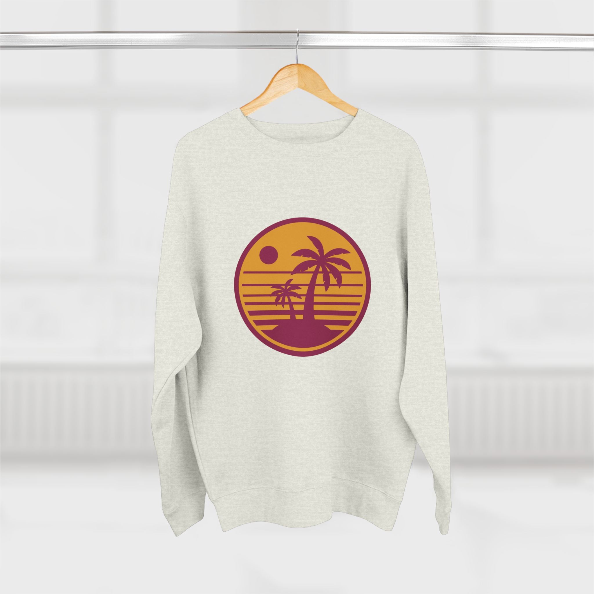 Retro Palm Sunset Crewneck Sweatshirt