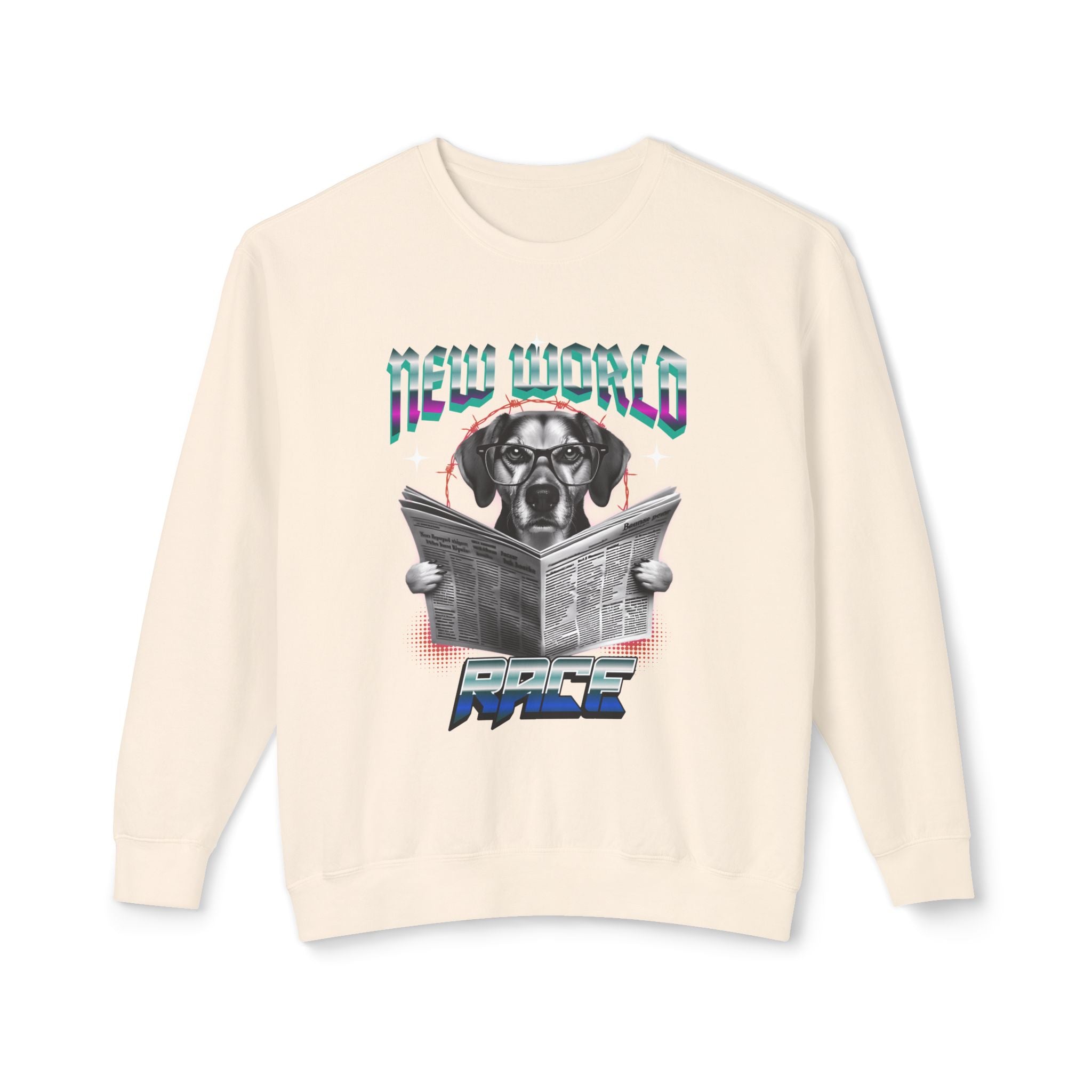 Pawdul Hot Design Lightweight Crewneck Sweatshirt — Cute Paw Print Graphic