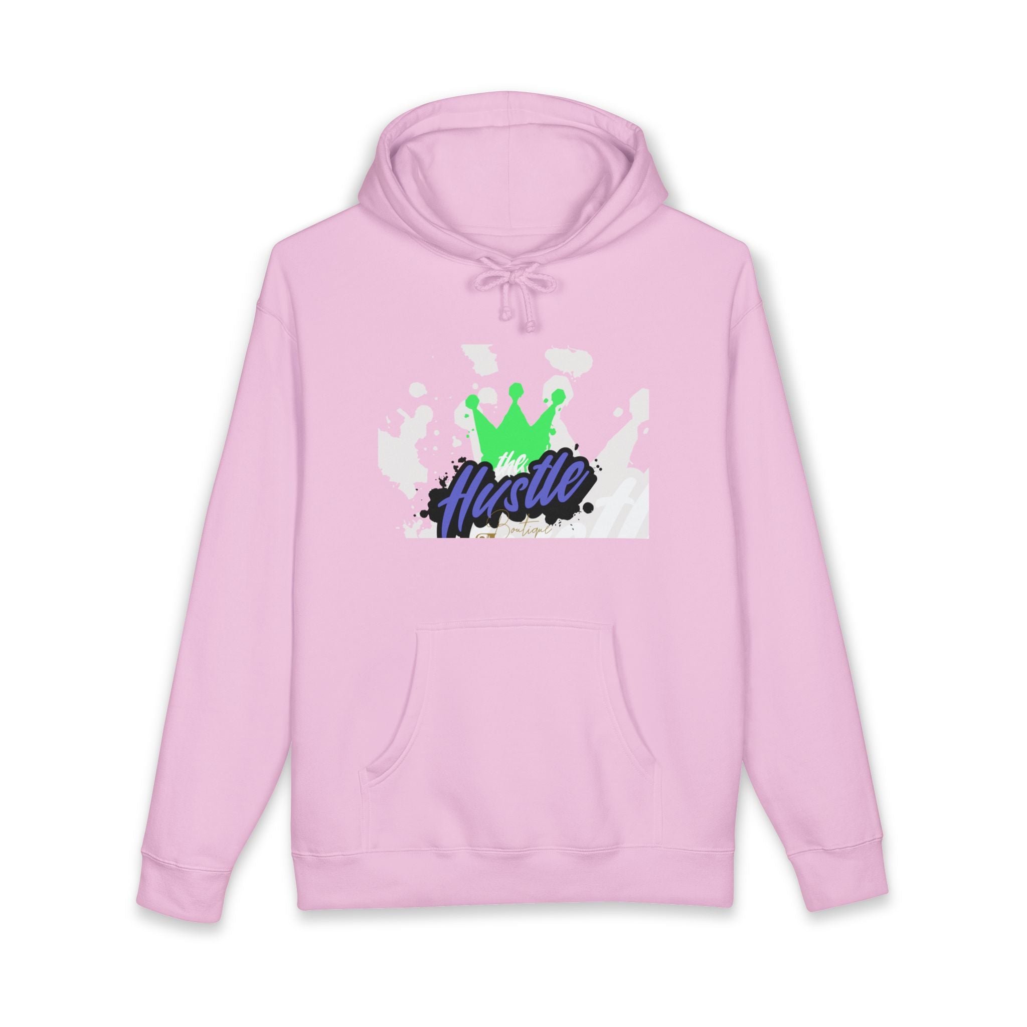 Hustle Crown Hoodie — Winged Cross Graphic Pullover