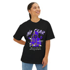 Graphic Tee — Purple Hooded Figure Streetwear T‑Shirt