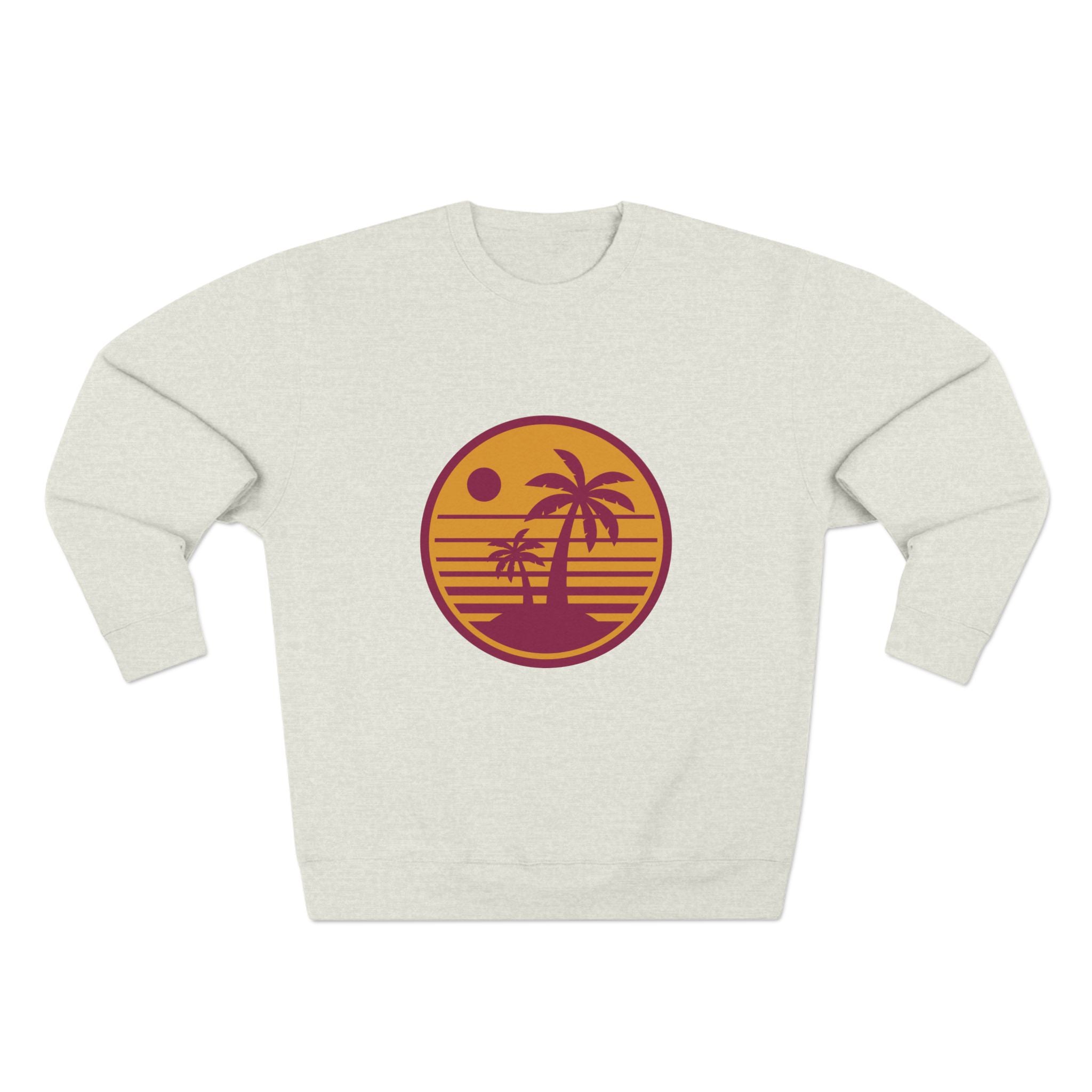 Retro Palm Sunset Crewneck Sweatshirt