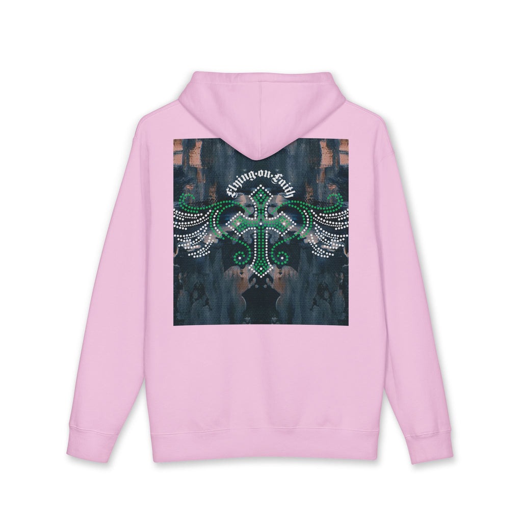 Hustle Crown Hoodie — Winged Cross Graphic Pullover