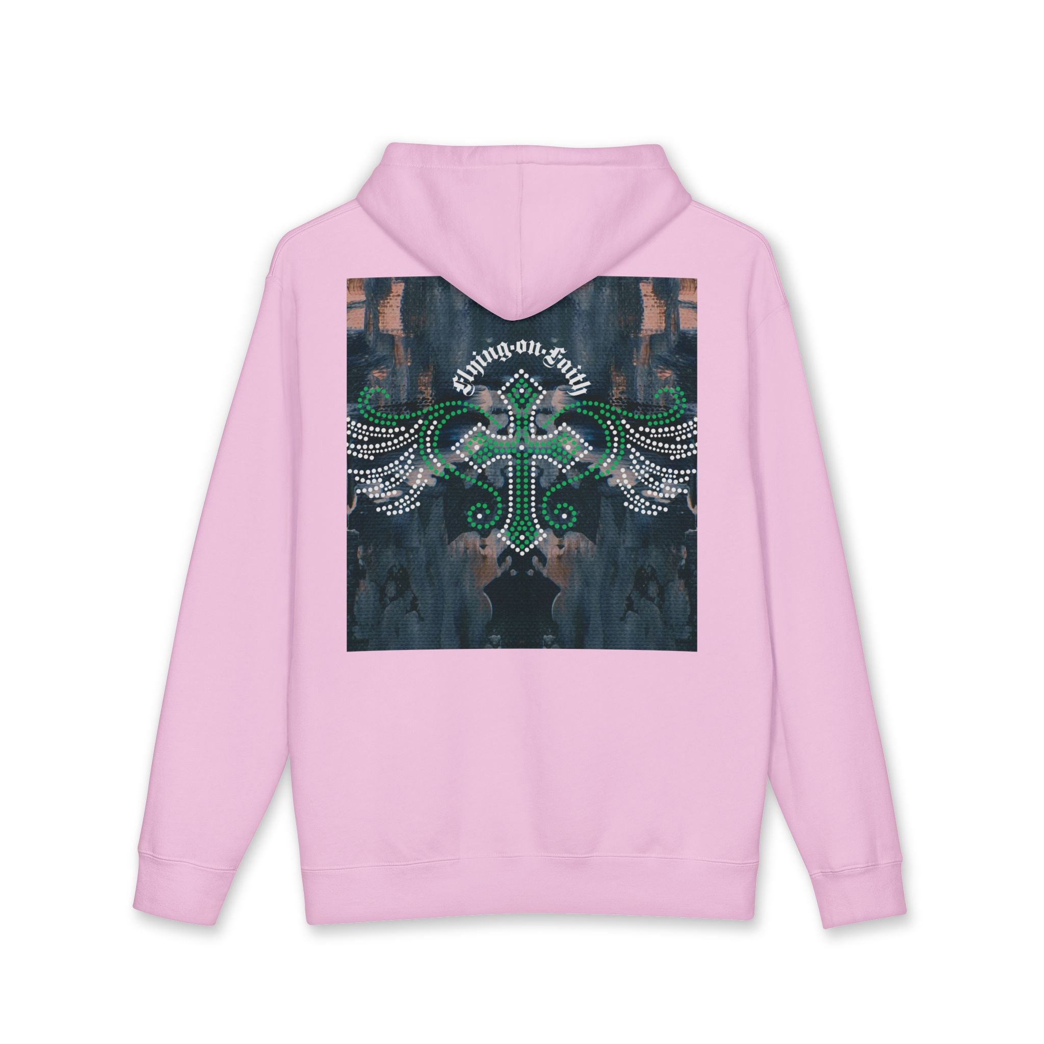 Hustle Crown Hoodie — Winged Cross Graphic Pullover