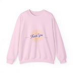 Dankeschön-Sweatshirt mit Rundhalsausschnitt, Retro-Sonnenstrahlen-Motiv