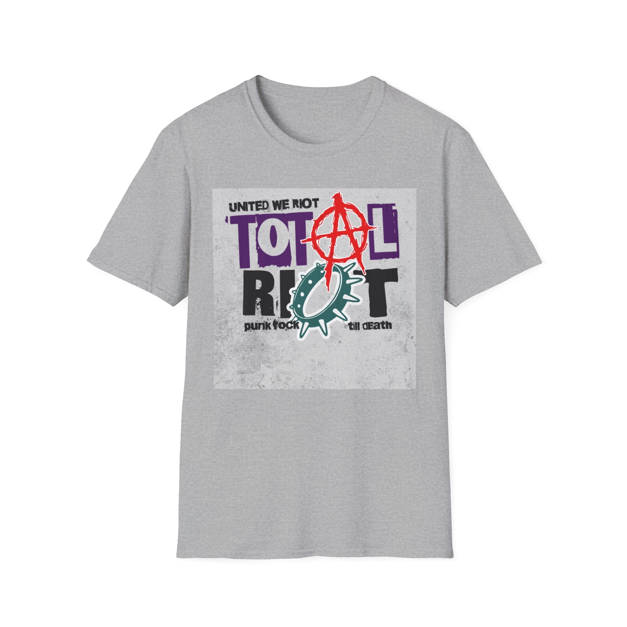 Total Riot Graphic T-Shirt — "United We Riot" Punk Anarchy Tee