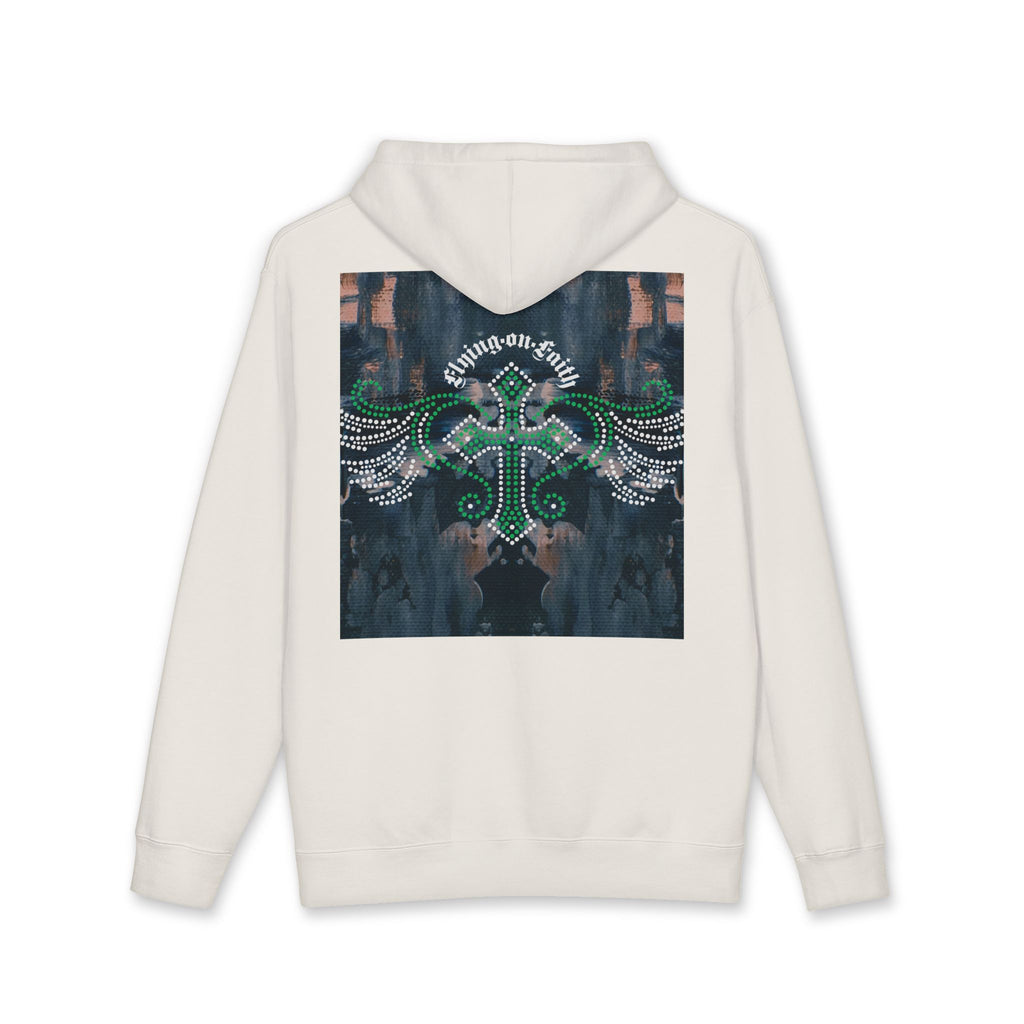 Hustle Crown Hoodie — Winged Cross Graphic Pullover
