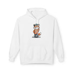 Fox Cartoon Hoodie Cute Red Fox Illustration Pullover