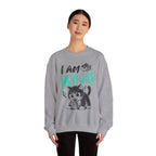 Sweatshirt — Cute Cat "I Am Hungry" Graphic Crewneck