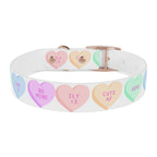 Valentine Conversation Heart Dog Collar Cute AF & Be Mine Pet Collar