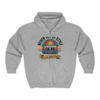 Retro Cassette Zip Hoodie Neon Drive Vintage Music Graphic