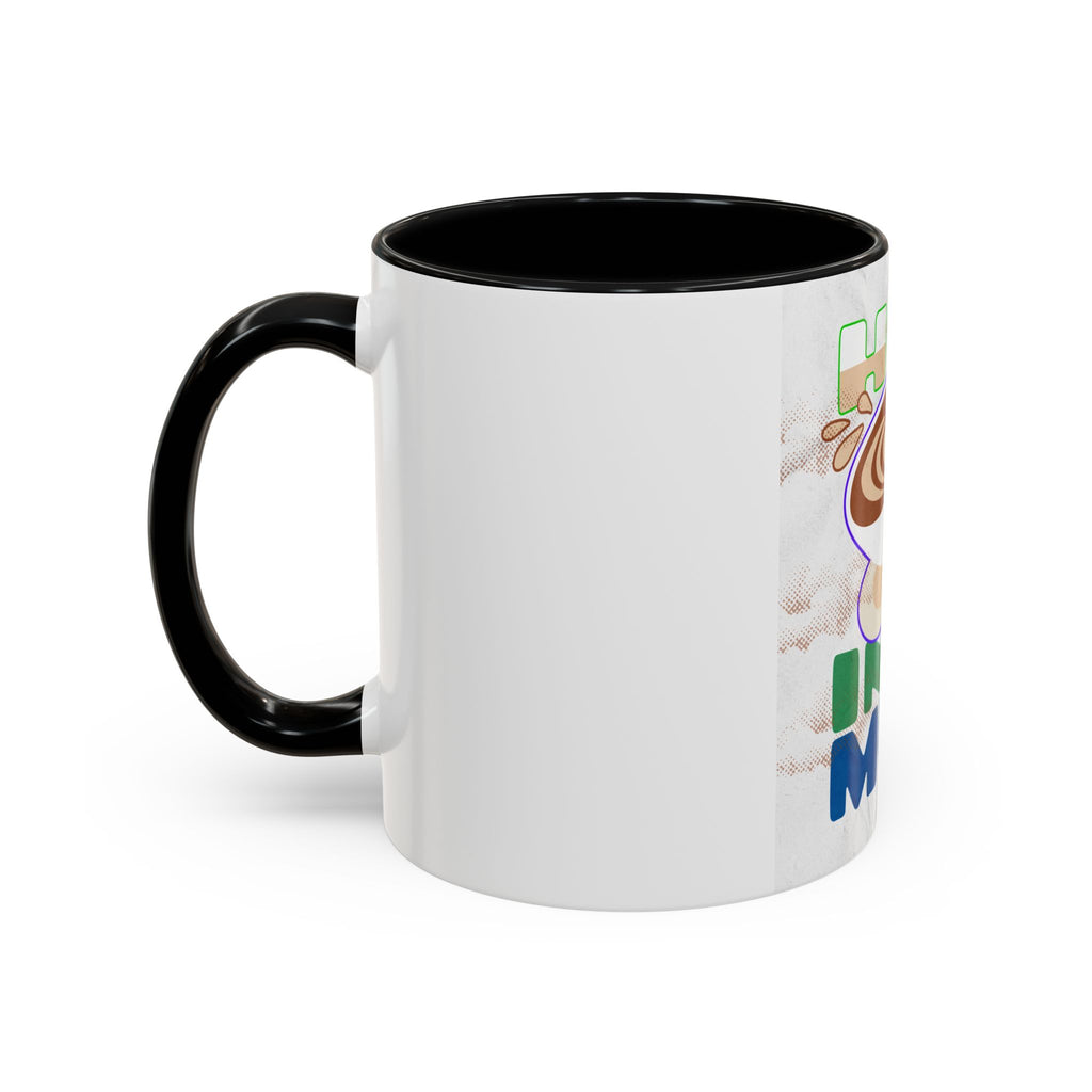Hug In A Mug Accent Coffee Mug — Cute Latte Art Gift for Coffee Lovers