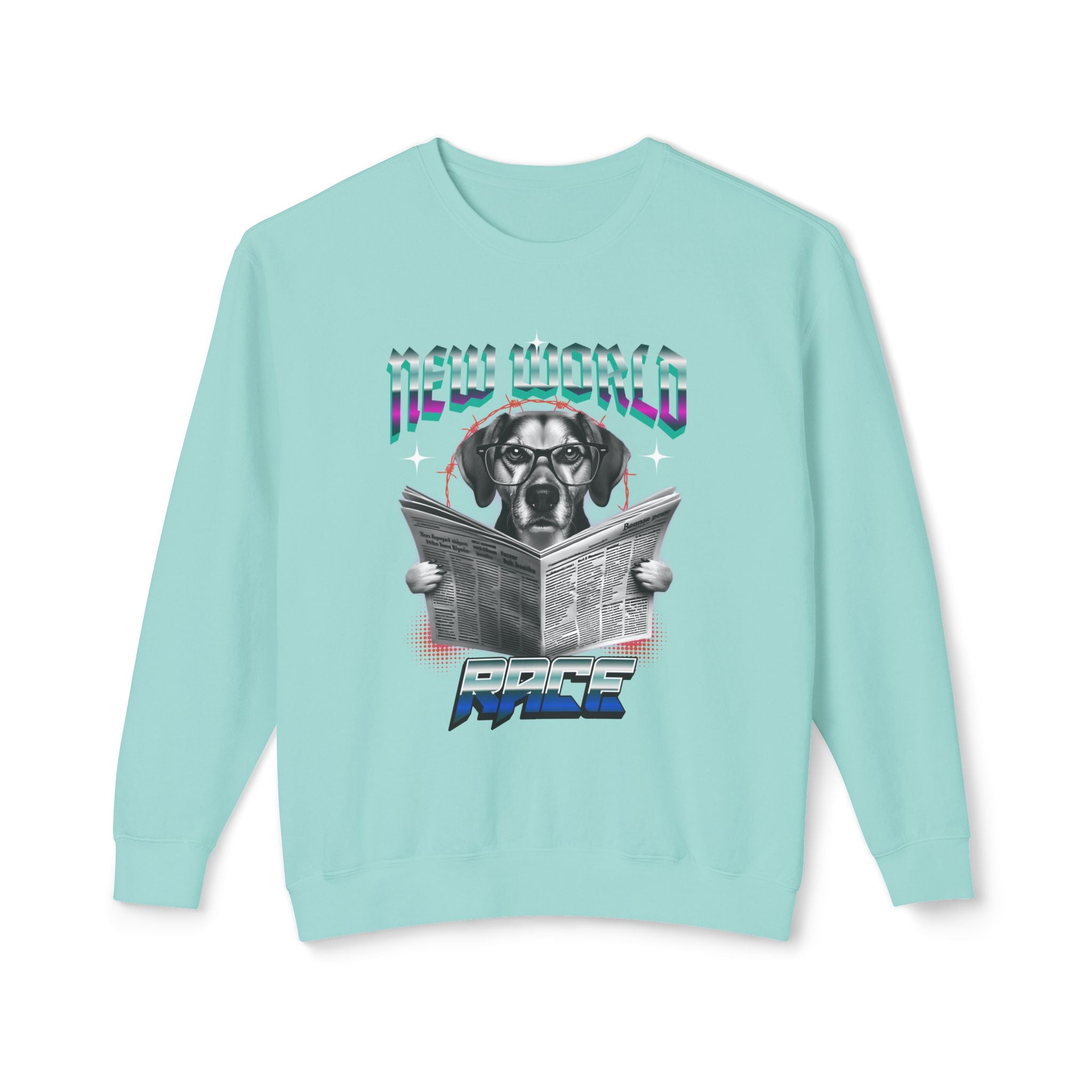 Pawdul Hot Design Lightweight Crewneck Sweatshirt — Cute Paw Print Graphic