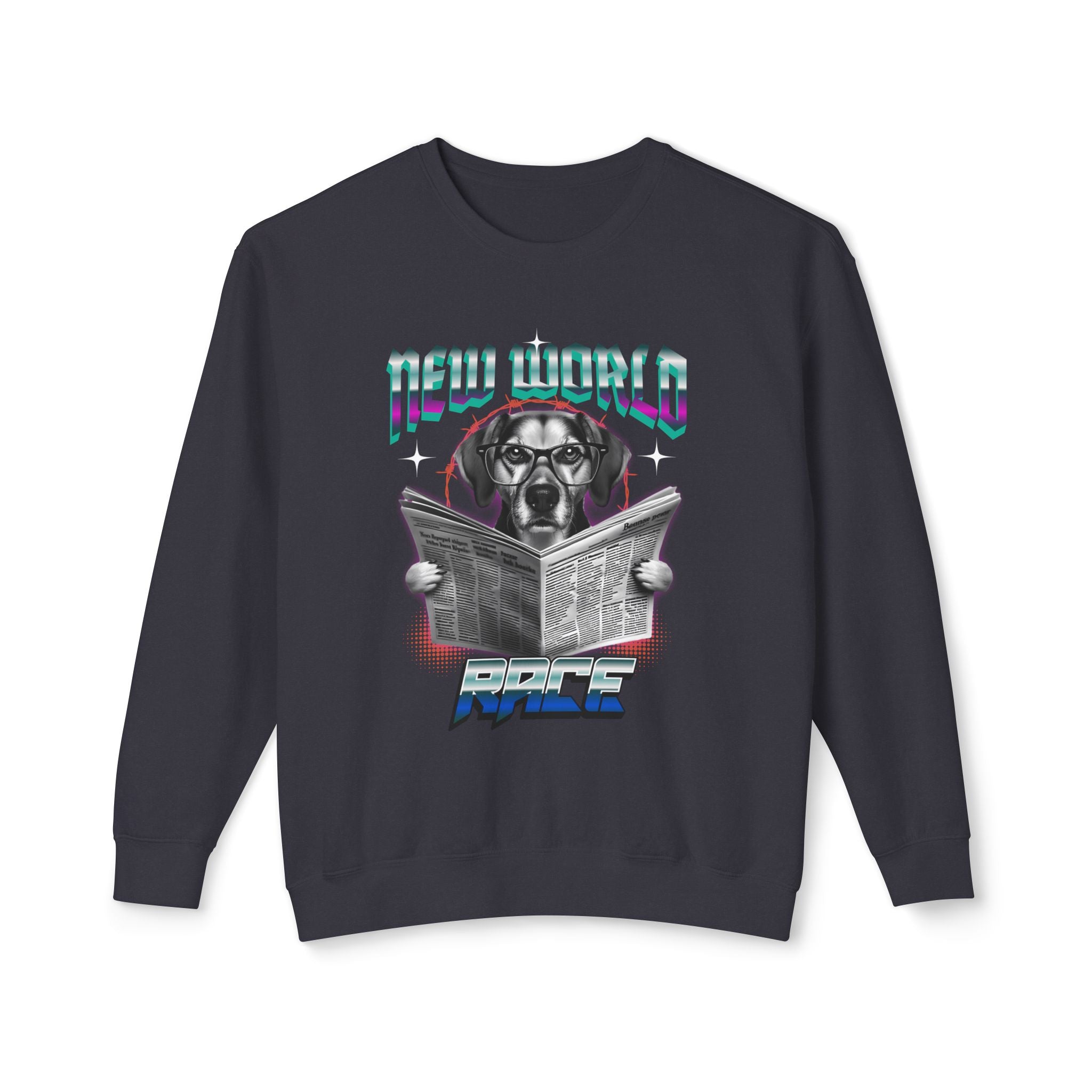 Pawdul Hot Design Lightweight Crewneck Sweatshirt — Cute Paw Print Graphic