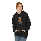 Fox Cartoon Hoodie Cute Red Fox Illustration Pullover