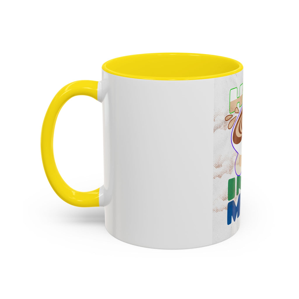 Hug In A Mug Accent Coffee Mug — Cute Latte Art Gift for Coffee Lovers