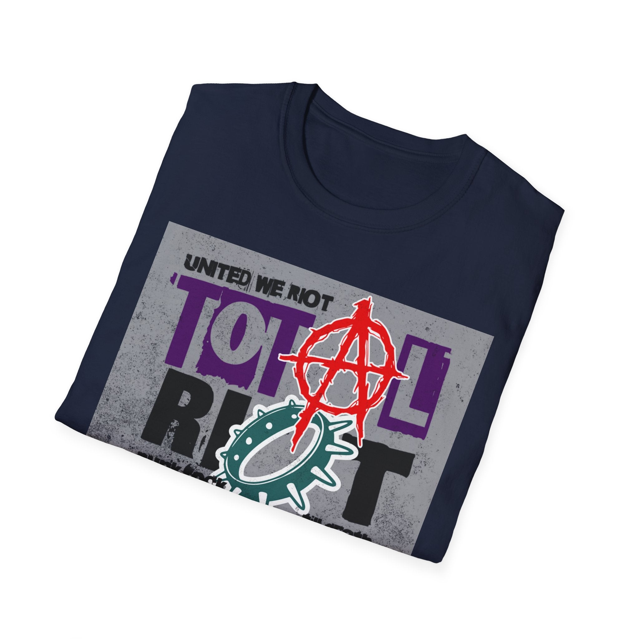 Total Riot Graphic T-Shirt — "United We Riot" Punk Anarchy Tee