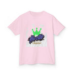 Kids Tee — 'Hustle Amour' Crown Graphic Shirt for Motivated Kids