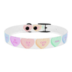 Valentine Conversation Heart Dog Collar Cute AF & Be Mine Pet Collar