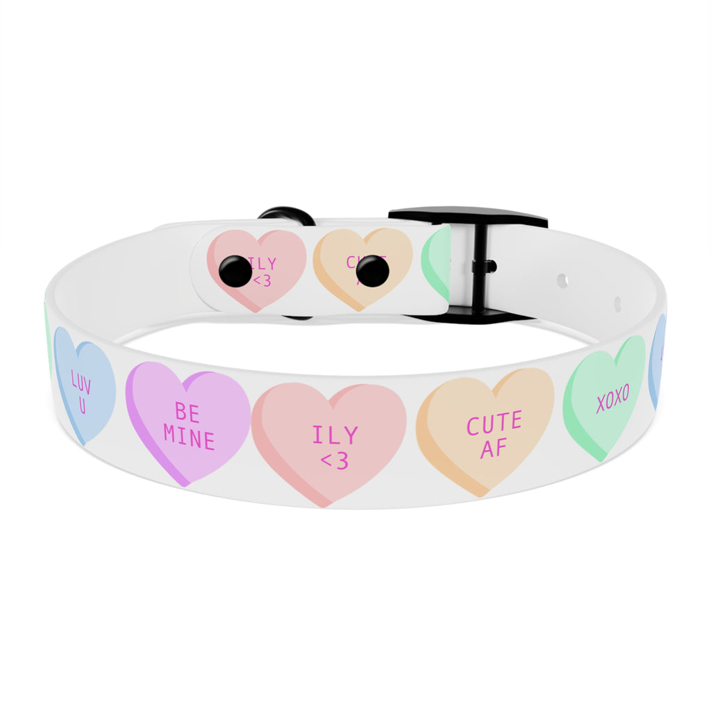 Valentine Conversation Heart Dog Collar Cute AF & Be Mine Pet Collar