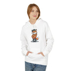 Fox Cartoon Hoodie Cute Red Fox Illustration Pullover