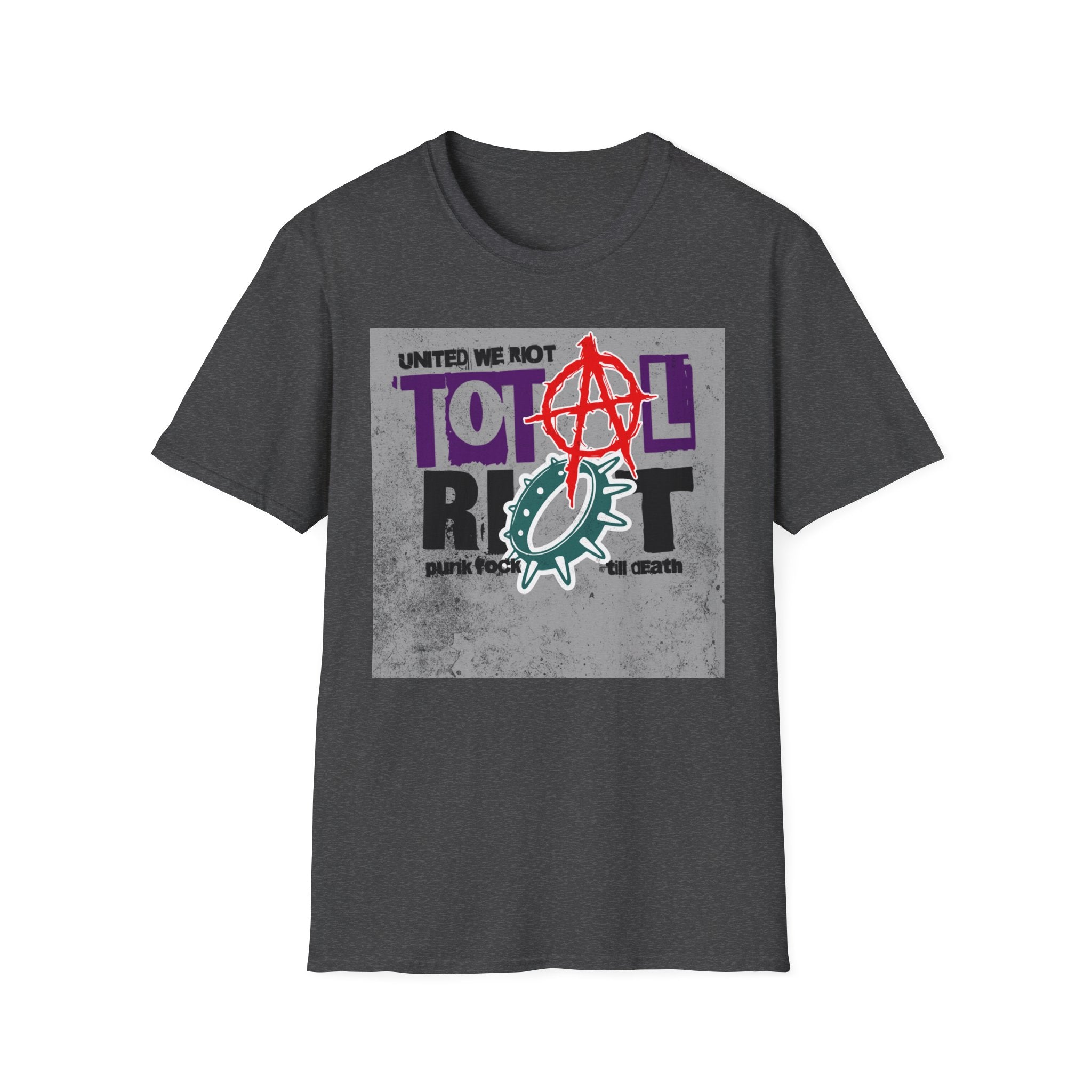 Total Riot Graphic T-Shirt — "United We Riot" Punk Anarchy Tee