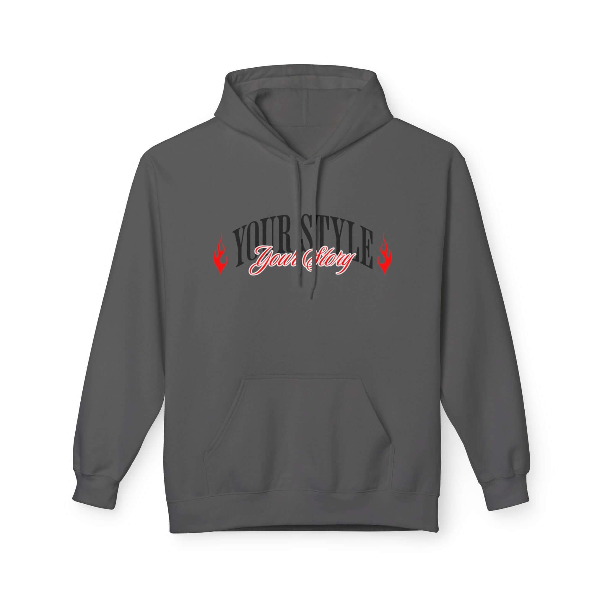 Hoodie featuring the text 'YOUR STYLE' in vibrant colors, perfect for casual wear.
