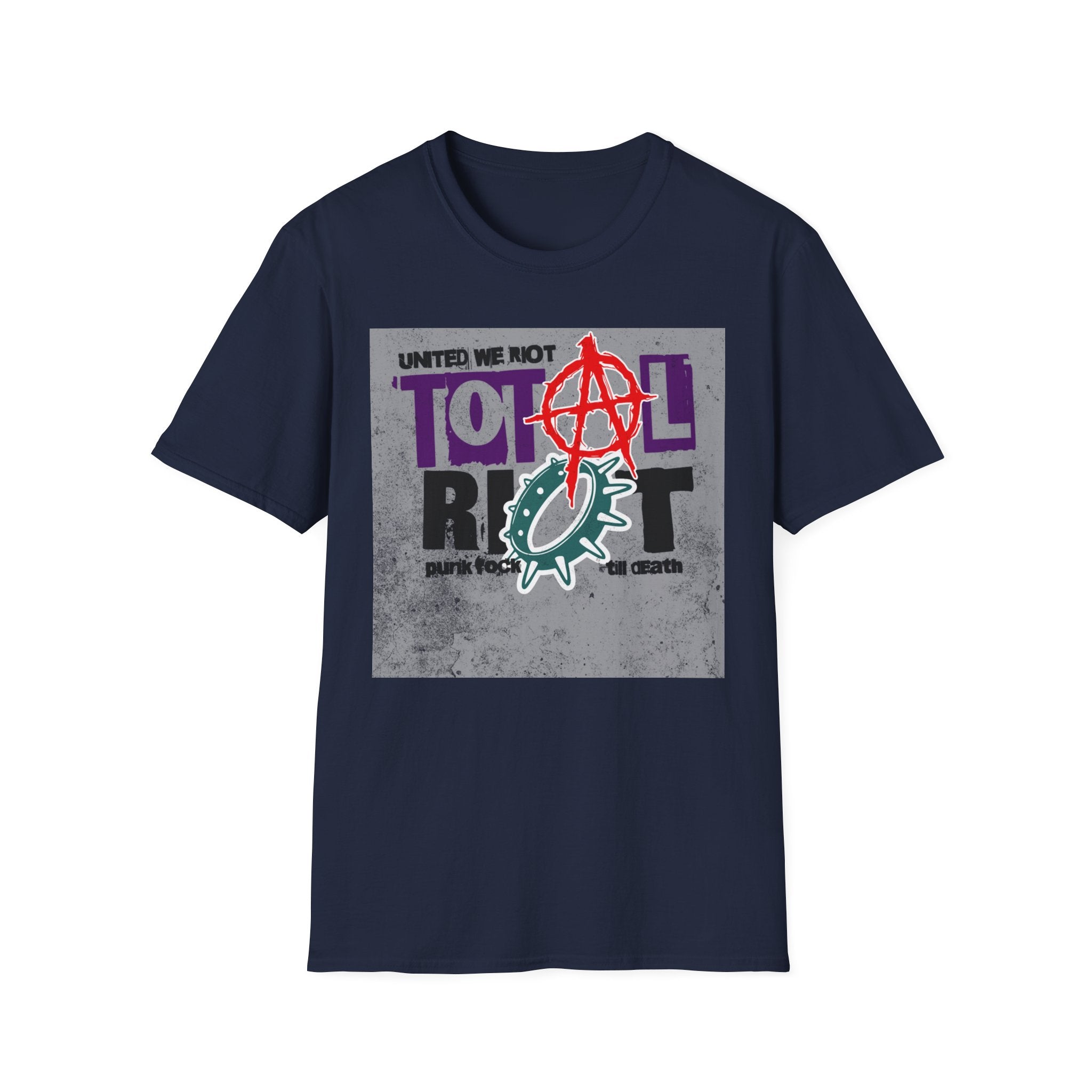 Total Riot Graphic T-Shirt — "United We Riot" Punk Anarchy Tee
