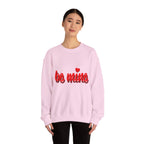 Valentine "Be Mine" Crewneck Sweatshirt Romantic Red Script Pullover