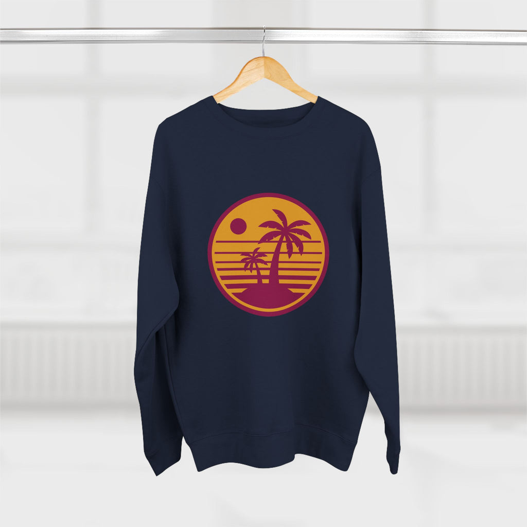 Retro Palm Sunset Crewneck Sweatshirt