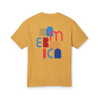 'Merica Peace Sign Tee Retro Patriotic America Graphic T-Shirt