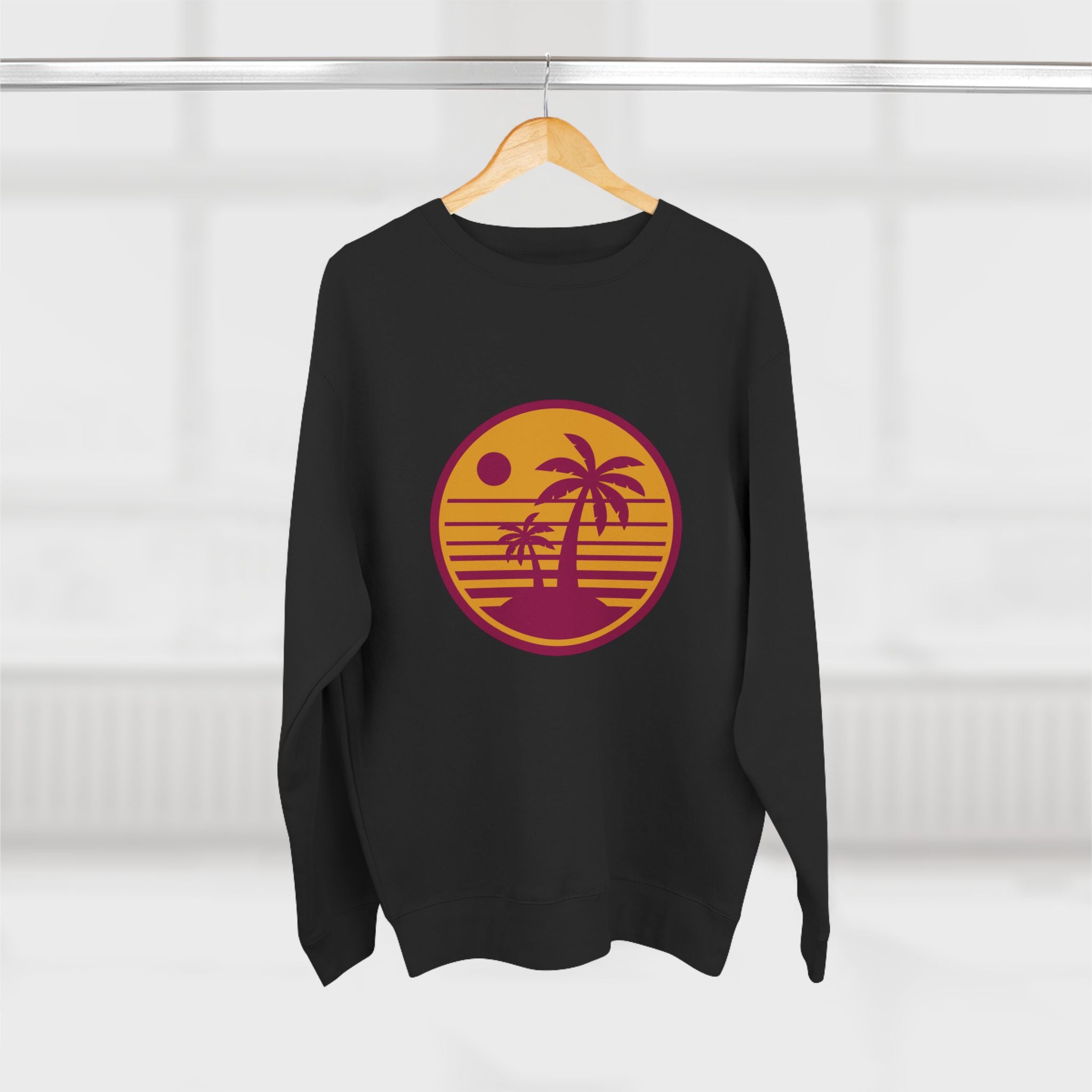 Retro Palm Sunset Crewneck Sweatshirt