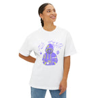 Graphic Tee — Purple Hooded Figure Streetwear T‑Shirt