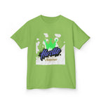 Kids Tee — 'Hustle Amour' Crown Graphic Shirt for Motivated Kids