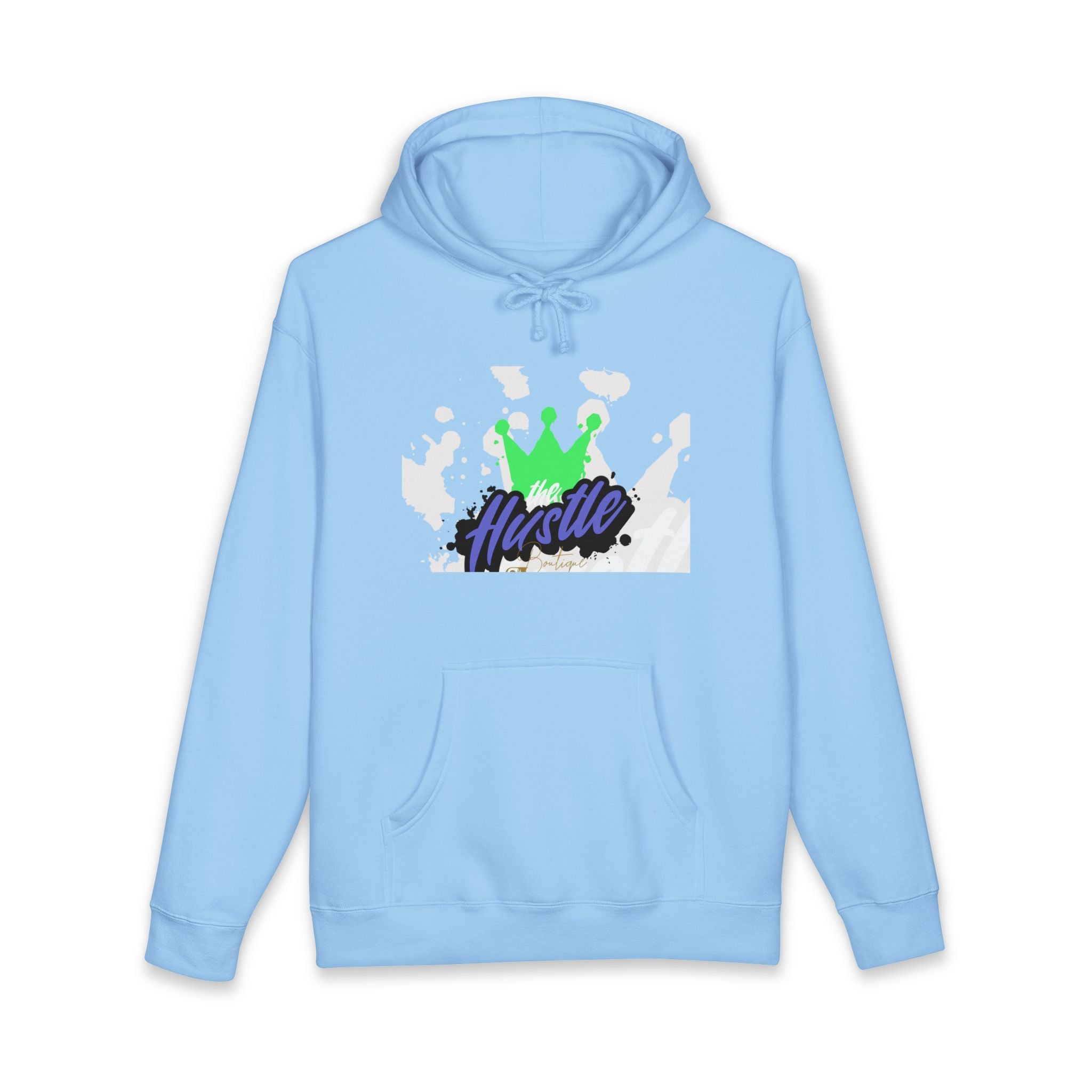 Hustle Crown Hoodie — Winged Cross Graphic Pullover