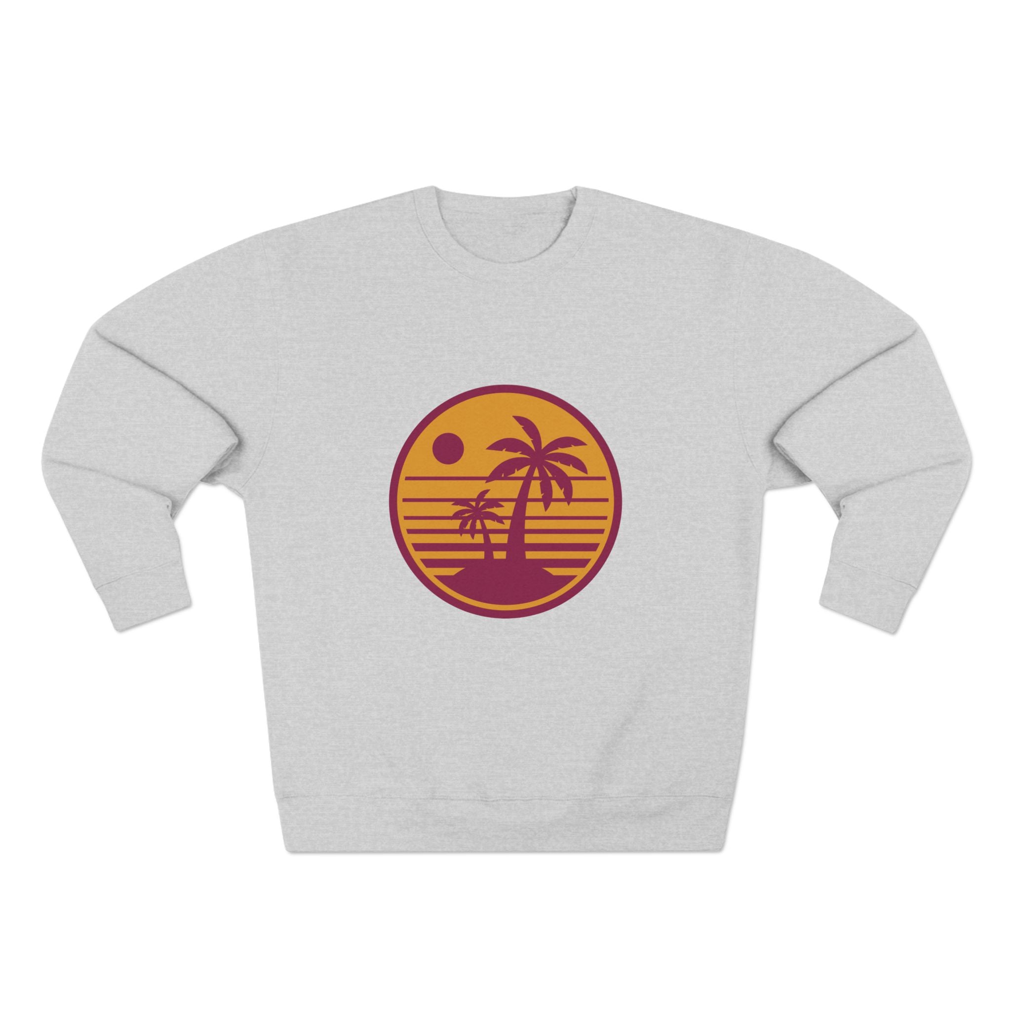 Retro Palm Sunset Crewneck Sweatshirt