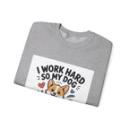 Copy of Dog Lover Sweatshirt - “I Work Hard So My Dog Can Have a Better Life” Cute Corgi Crewneck
