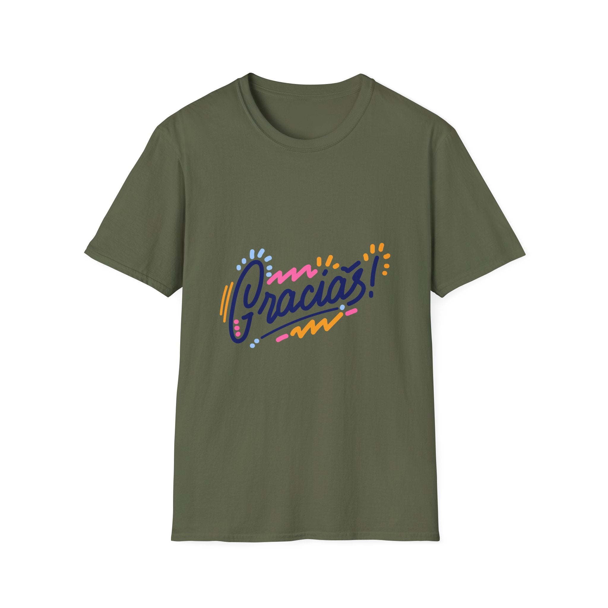 Gracias T-Shirt Colorful Handlettered Thank You Tee