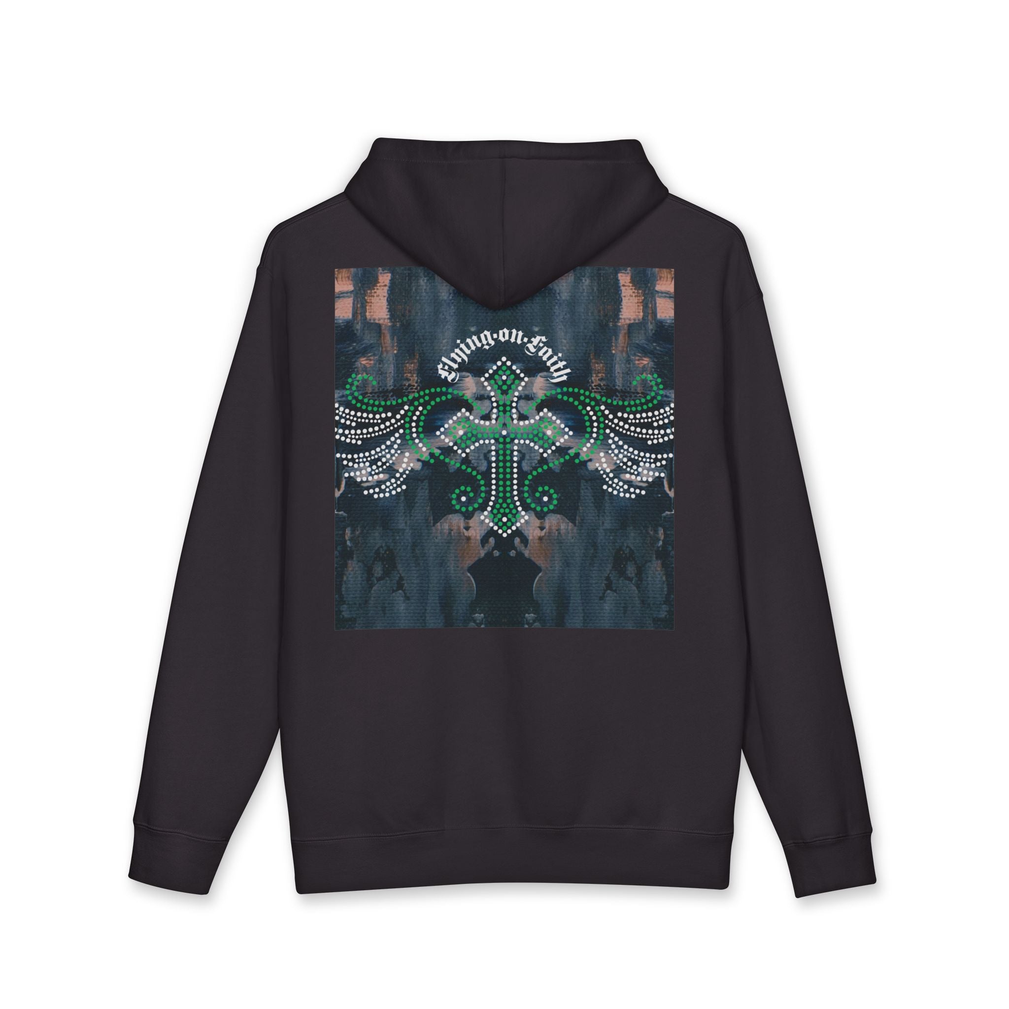 Hustle Crown Hoodie — Winged Cross Graphic Pullover