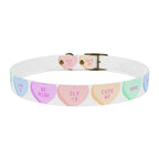 Valentine Conversation Heart Dog Collar Cute AF & Be Mine Pet Collar