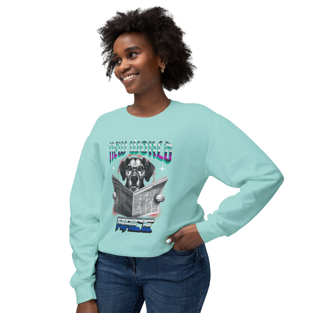 Pawdul Hot Design Lightweight Crewneck Sweatshirt — Cute Paw Print Graphic