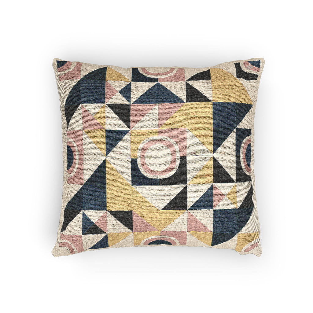 Geometric Woven Pillow Cover Mid-Century Modern Accent Cushion