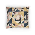 Geometric Woven Pillow Cover Mid-Century Modern Accent Cushion